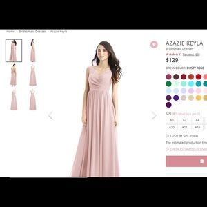 Azazie Keyla Bridesmaid Dress in Dusty Rose